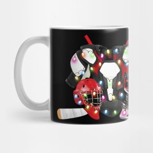 Christmas ice hockey outfit Happy Hockeydays Sport Mug